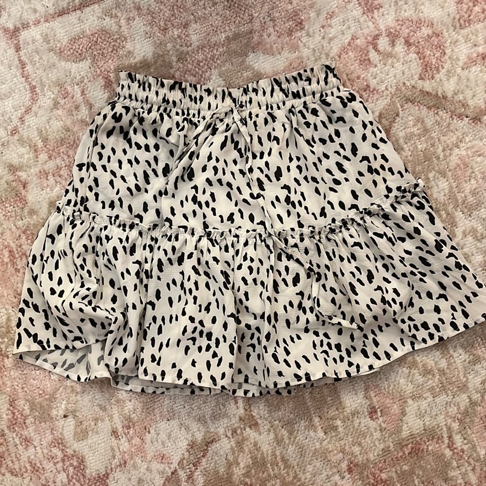 preppy princess polly leopard print mini skirt